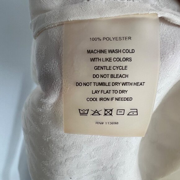 Margaret O'Leary Ruffle Collar Tie Neck Sleeveless Blouse Ivory Cream Size Small - Picture 7 of 9